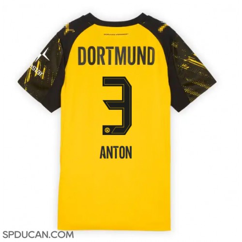 Zenski Nogometni Dres Borussia Dortmund Waldemar Anton #3 Domaci 2025-26 Kratak Rukav